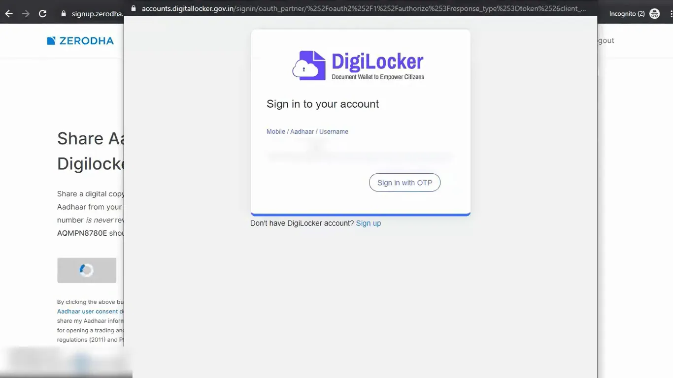 zerodha account opening