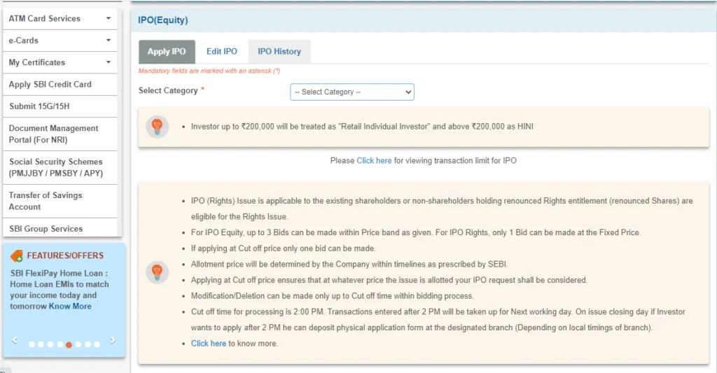 ipo employee quota india