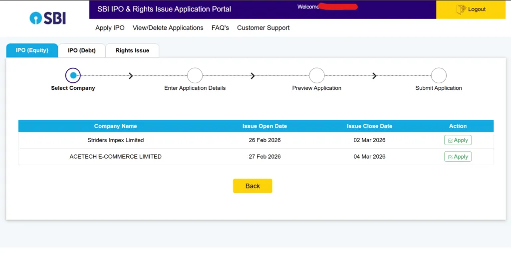 how to apply ipo in employee quota